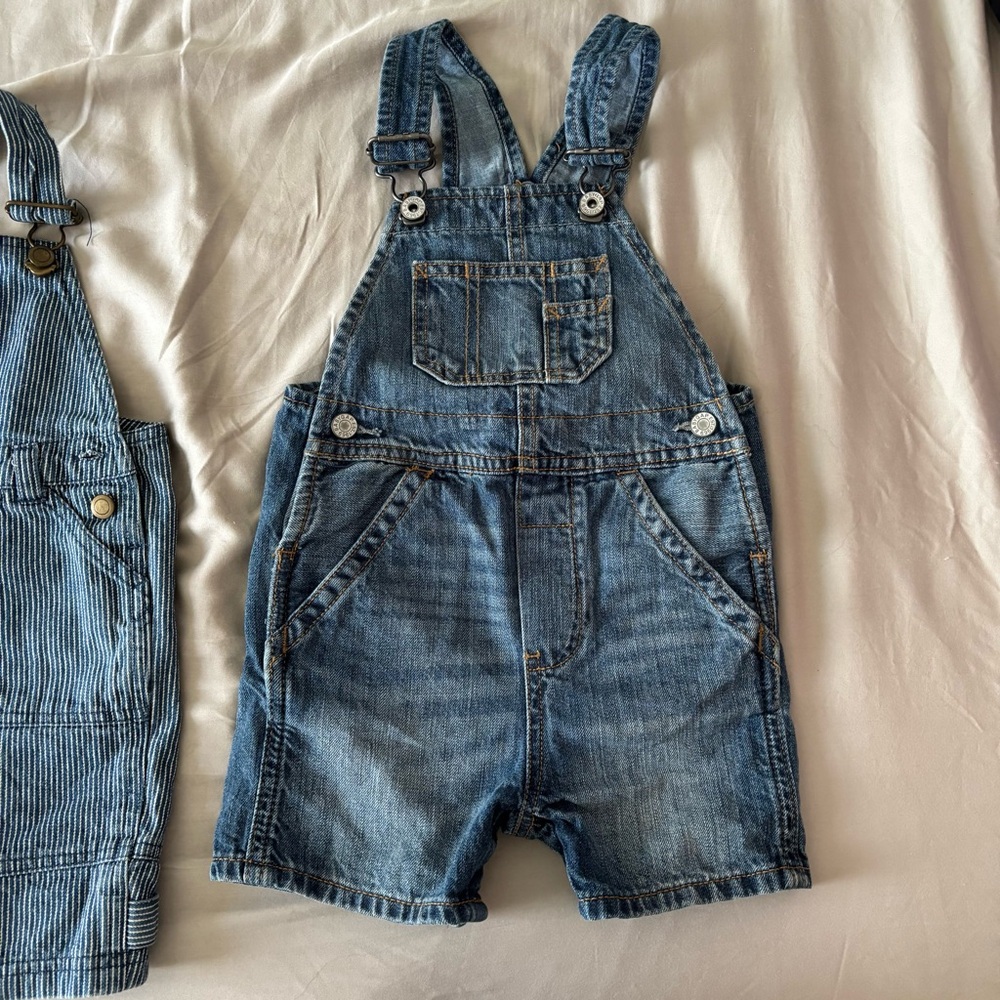 2 Classic Blue Kids Overalls